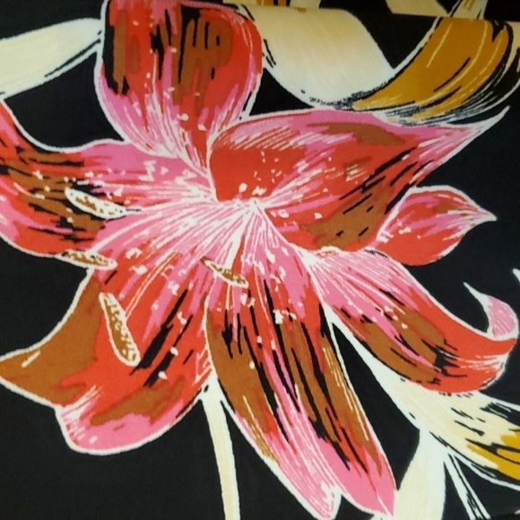 Joseph Ribkoff black floral Valentina Flare palazzo pants wide leg size … - Picture 5 of 14